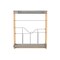 Rev-A-Shelf Maple Veneer, Light Brown, 3 in W, 23.93 in H, 20.75 in L, Light Brown 448-BSKT-3C - alternate 3